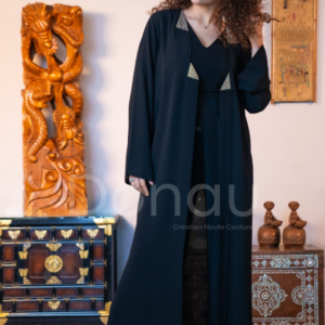 Nuit claire Cardigan long en crêpe lourd tombant - Image 4